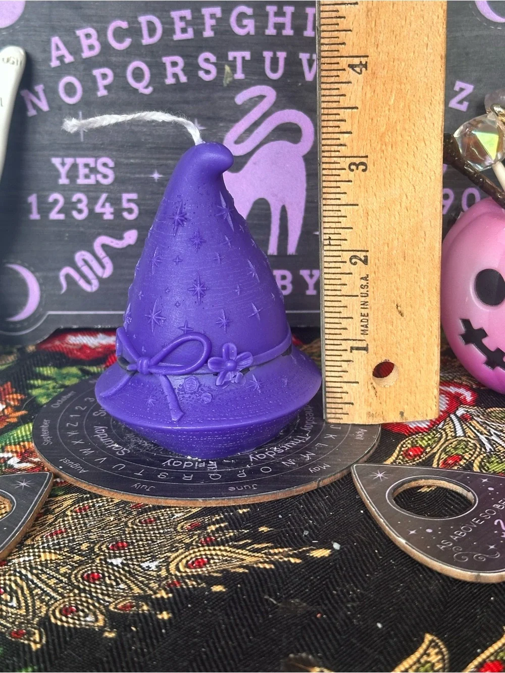 Purple Witch Hat Candle